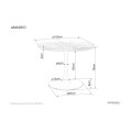 Обеденный стол AMADEO 100 Орех7